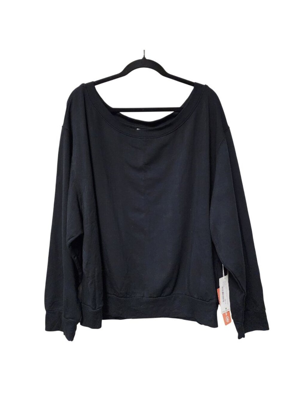 Seas Seventy Eight & Sunny Womens Black Long Sleeve Sweatshirt Size 1X
